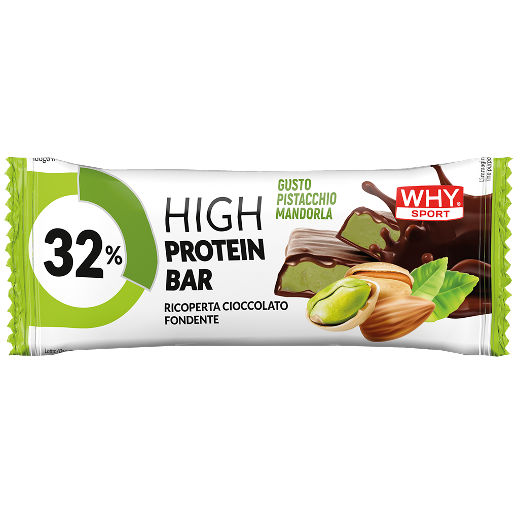 Why Sport 32% High Protein Bar 50g Pistacchio Mandorla
